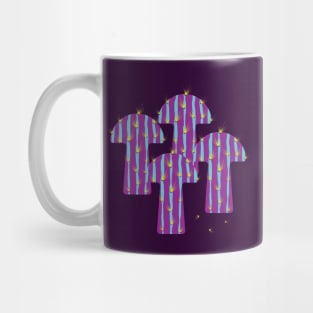 Violet blue mushroom cactus Mug